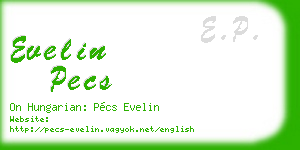 evelin pecs business card