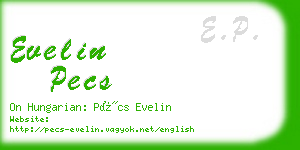 evelin pecs business card